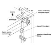 Obrazek Listwa zamka centralnego Symo L-600mm