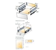 Obrazek Szuflada Tekform drawer 400mm H-182 biała