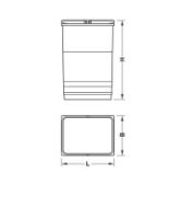 Obrazek Pojemnik 1Dwa4/5 12l.230/305/220mm