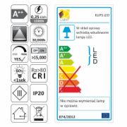Obrazek Klips Led metal.biały ciepł