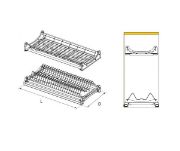 Obrazek Ociekarka standardowa 2-poziomy L-500 biała