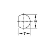 Obrazek Drążek profilowy nikl. 8mm/2250mm