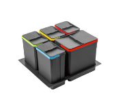 Obrazek Pojemniki do segregacji AxiSpace 600 1x15L 4x7L