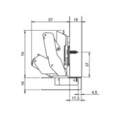 Obrazek Zawias Metalla+ 155`