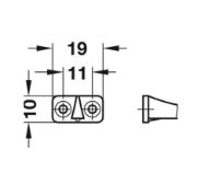 Obrazek Ogranicznik kąta otwarcia frontu brąz