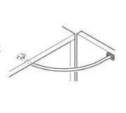 Obrazek Ogranicznik kąta otwarcia frontu brąz