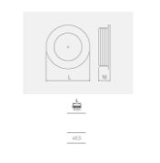 Obrazek Uchwyt B224 biały