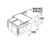 Obrazek Kosz Wesco SortoMaxx 450 2x11L