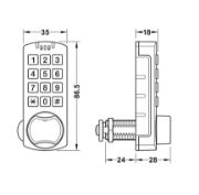 Obrazek Zamknięcie na kod PIN z klawiaturą