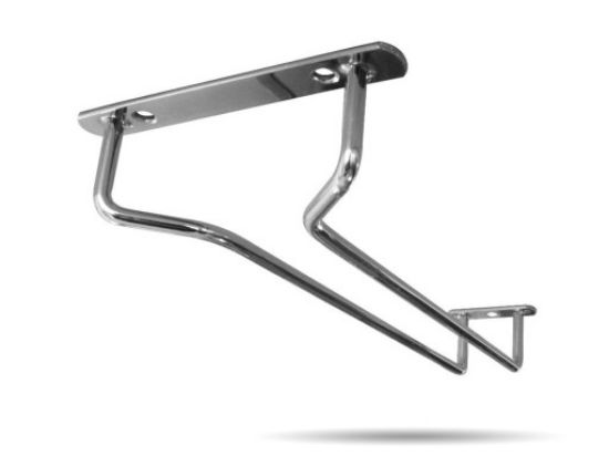 Obrazek Wieszak na kieliszki 1-rzędowy chrom