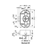 Obrazek Zamek ryglowy nawierzchniowy brązowy