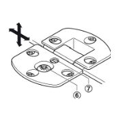Obrazek Zawias do barku z regulacją w 3 płaszczyznach