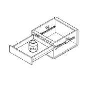 Obrazek Szuflada Matrix P H-92 L-400 szara 35kg