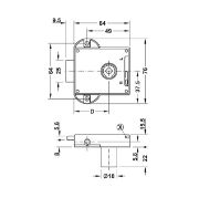 Obrazek Zamek baskwilowy Standard-Nova dormas 40mm 6mm