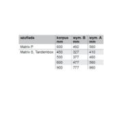 Obrazek Mata Matrix P 560/492/600 1Dwa4