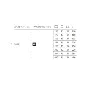 Obrazek Uchwyt Z409-320 czarny mat