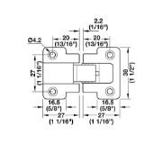 Obrazek Zawias do barku z regulacją w 3 płaszczyznach