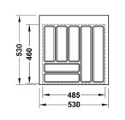 Obrazek Wkład do szuflad 600/500/52 biały