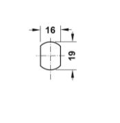 Obrazek Zamek zaczepowy Symo nikl. B 180° 22mm