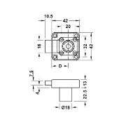 Obrazek Zamek zapadkowy wierzchni Symo prawy czarny