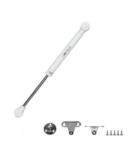 Obrazek Podnośnik gazowy z funkcją STOP 150N biały