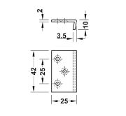 Obrazek Zaczep kątowy do zamka zapadkowego wierzchniego
