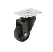 Obrazek Kółko meblowe 25mm skrętne czarne