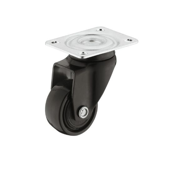 Obrazek Kółko meblowe 25mm skrętne czarne