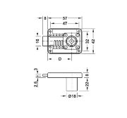 Obrazek Zamek ryglowy wierzchni Symo z regulow. dormasem