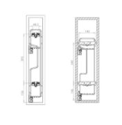 Obrazek Cargo Matrix S 200 2 półki chrom lewa
