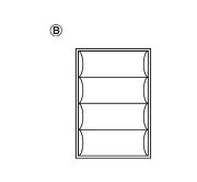 Obrazek Wkład na sztućce biały 340x500x50mm