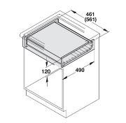 Obrazek Stół wysuwany udźwig 100 kg Hailo Rapid 3845 500mm