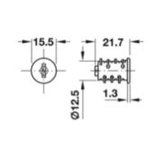 Obrazek Wkładka Symo zamknięcię powtarzalne SH1 czarne