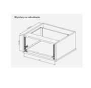 Obrazek Szuflada MATRIX S SLIM L-500mm H-199 czarna