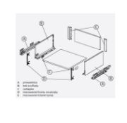 Obrazek Szuflada MATRIX S SLIM L-500mm H-199 czarna