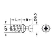 Obrazek Trzpień Rafix M20 5x7mm znal op=100szt.