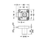 Obrazek Zamek wierzchni Symo3000 lewy 18/22 czarny