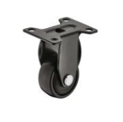 Obrazek Kółko meblowe 25mm proste czarne