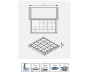 Obrazek Szuflada Elite z organizerem 900 mm biała