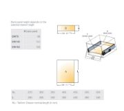 Obrazek Szuflada Tekform drawer 450mm H-70 biała