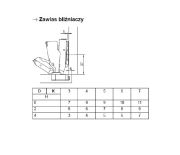 Obrazek Zawias bliźniaczy 165`METALLA 315