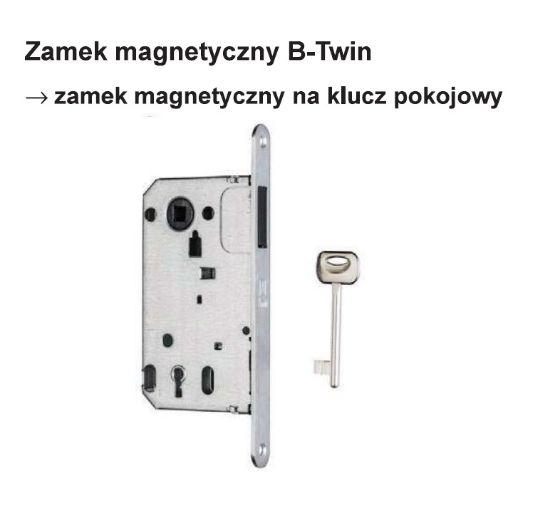 Obrazek Zamek magnetyczny B-Twin BB biały