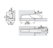 Obrazek Zaślepka zawiasu do barków PACTA szara