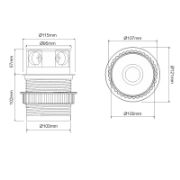 Obrazek TETRA BOX USB 3xgnizado 2xUSB srebrny