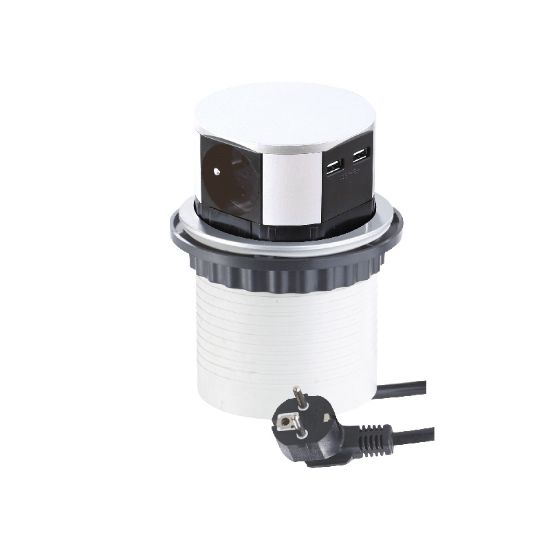 Obrazek TETRA BOX USB 3xgnizado 2xUSB srebrny