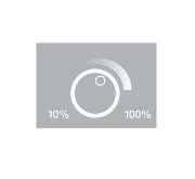 Obrazek Przełącznik z funkcją ściemni. bezdotykowy czarny