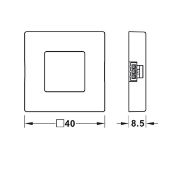 Obrazek Przełącznik z funkcją ściemni. bezdotykowy czarny
