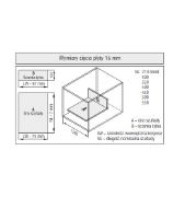 Obrazek Szuflada SEVROLLBOX SLIM L-350 H-116 biały