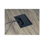 Obrazek Przepust kablowy 80x120 alu. biały