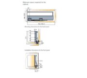 Obrazek Szuflada Tekform drawer 450mm H-182 biała
